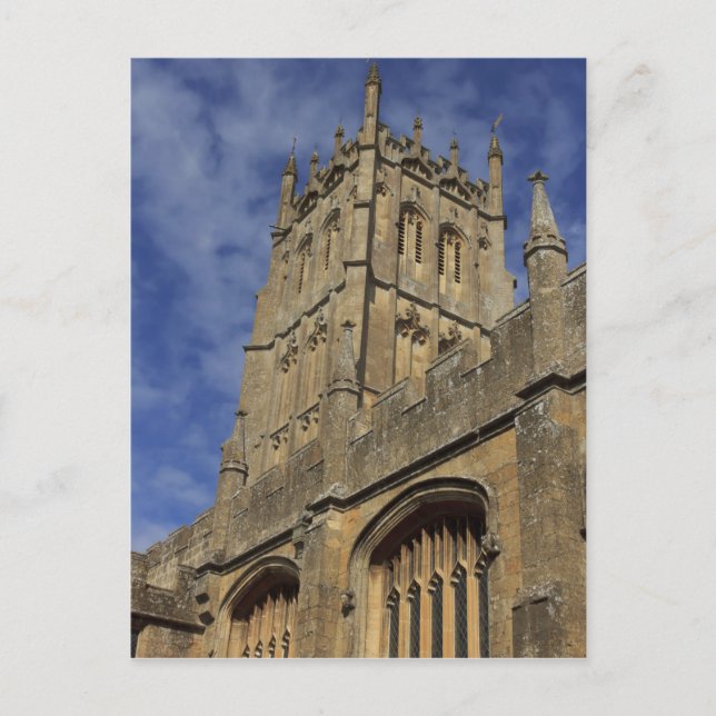 Postal Torre de la Iglesia de St. James, Chipping Camden (Anverso)