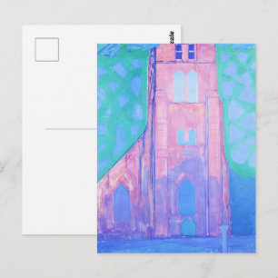 Postal Torre de la Iglesia Piet Mondrian en Domburg Arte 