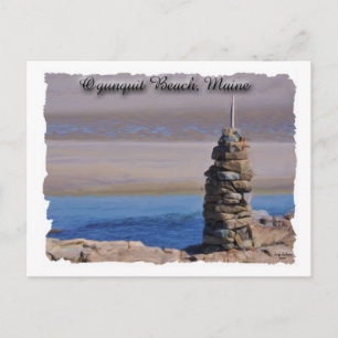 Postal Torre de la playa de Ogunquit