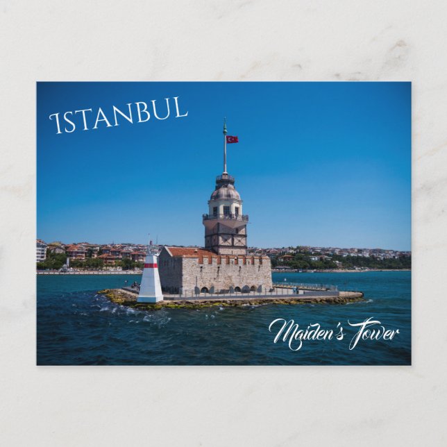Postal Torre de la soltera en Estambul (Anverso)
