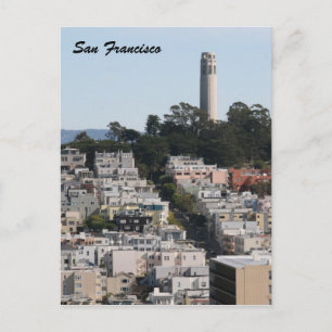 Postal torre de las calles de san fran