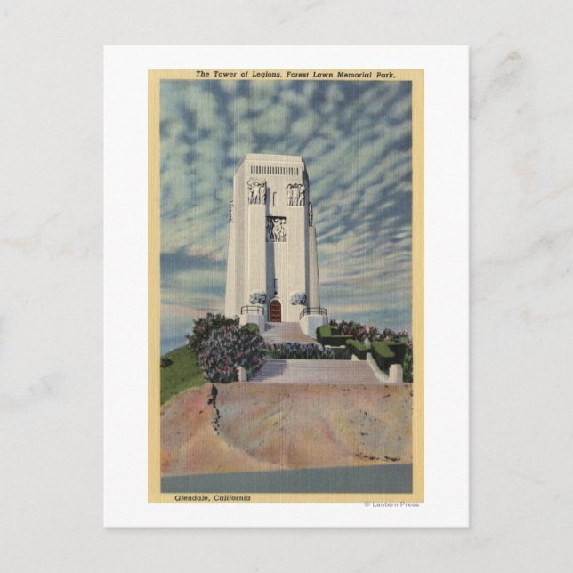 Postal Torre de Legiones, Parque Conmemorativo del Jardín (Anverso)
