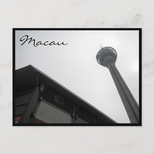 Postal torre de los ángulos de macau (Anverso)