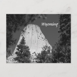 Postal Torre de los demonios blancos y negros