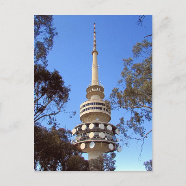 Postal torre de montaña negra (Anverso)