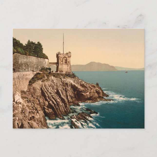 Postal Torre de Nervi, Génova, Liguria, Italia (Anverso)