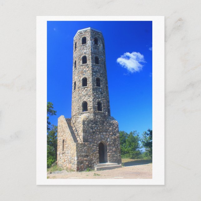 Postal Torre de piedra Lynn Woods (Anverso)