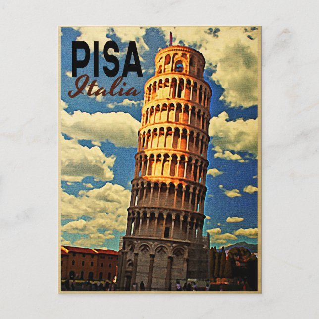 Postal Torre De Pisa Ltaly (Anverso)