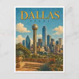 Postal Torre de Reunión de Dallas Texas GeoSaga
