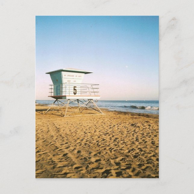 Postal Torre de Salvavidas en Santa Cruz (Anverso)