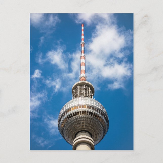 Postal Torre de televisión en Berlín (Alemania) (Anverso)