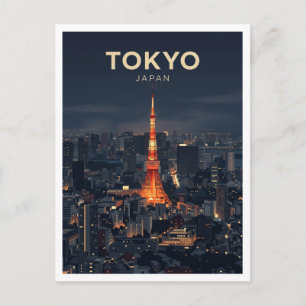 Postal Torre de Tokio Japón