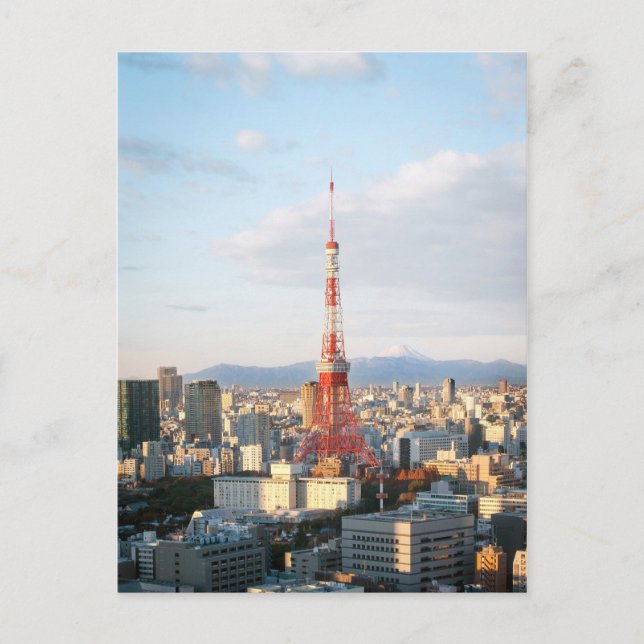 Postal Torre de Tokio y Fujisan (Anverso)