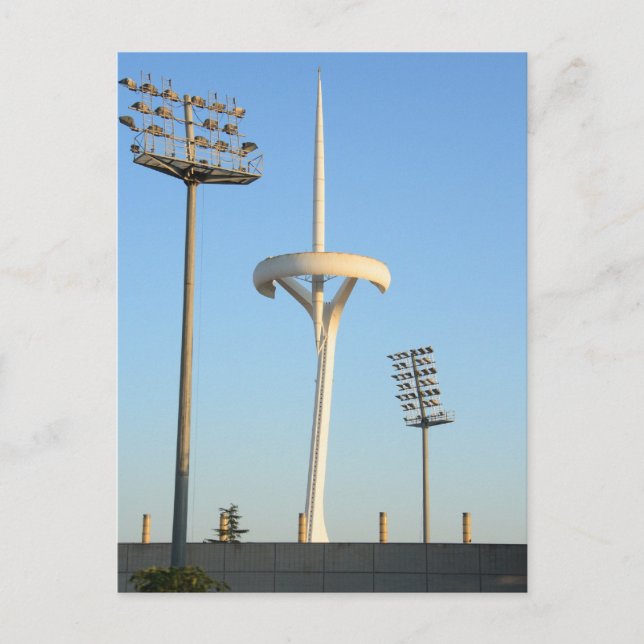 Postal Torre de TV de Barcelona (Anverso)