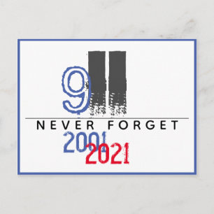 Postal Torre del Mundo 911 Patriótico Nunca Olvidar Vigés