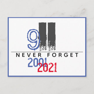 Postal Torre del Mundo 911 Patriótico Nunca Olvidar Vigés