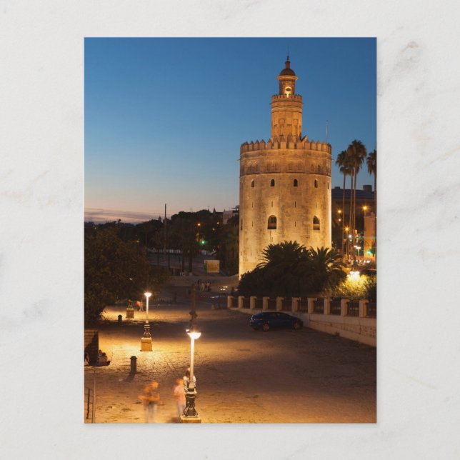 Postal Torre del oro (Anverso)