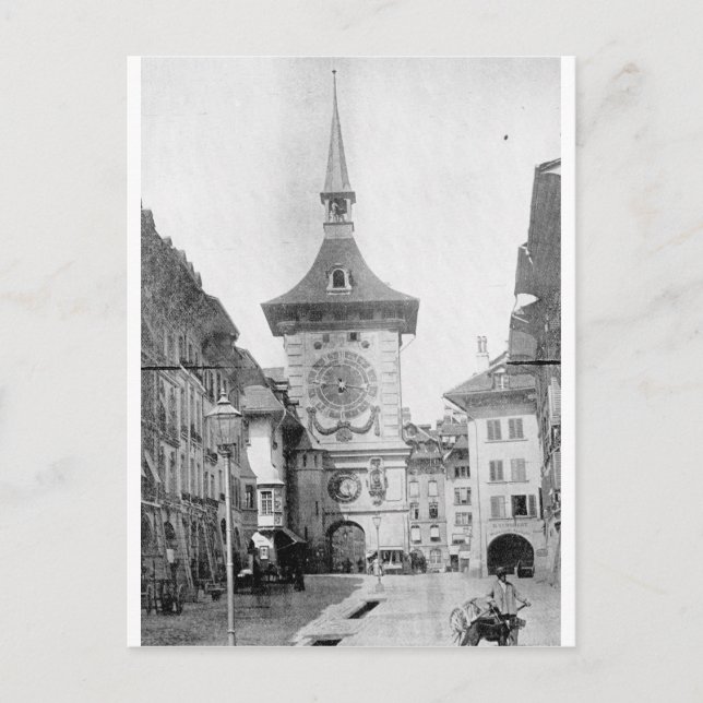 Postal Torre del reloj, Berna, Suiza, aproximadamente 189 (Anverso)