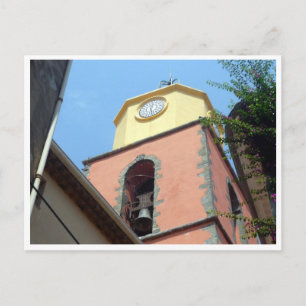 Postal torre del reloj de saint tropez