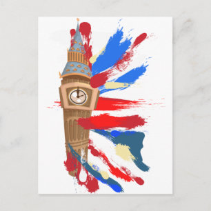 Postal Torre del reloj de Westminster Big Ben