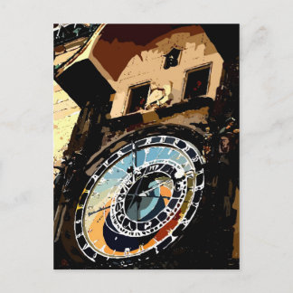 Postal Torre del reloj Praha