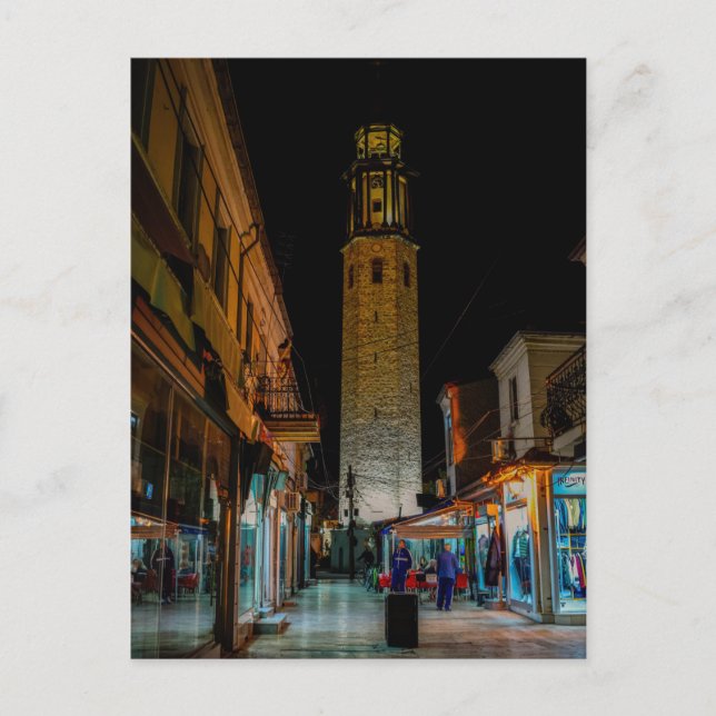 Postal Torre del Reloj, Prilep, Macedonia (Anverso)