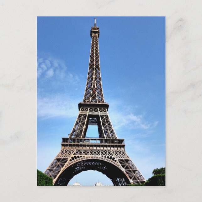 Postal Torre Effel de París (Anverso)
