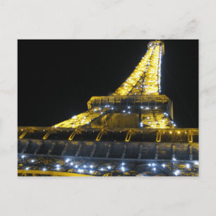 Postal Torre Eifel de noche