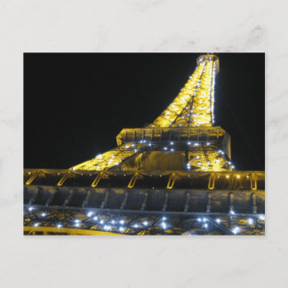 Postal Torre Eifel de noche
