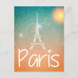 Postal Torre Eifel de París