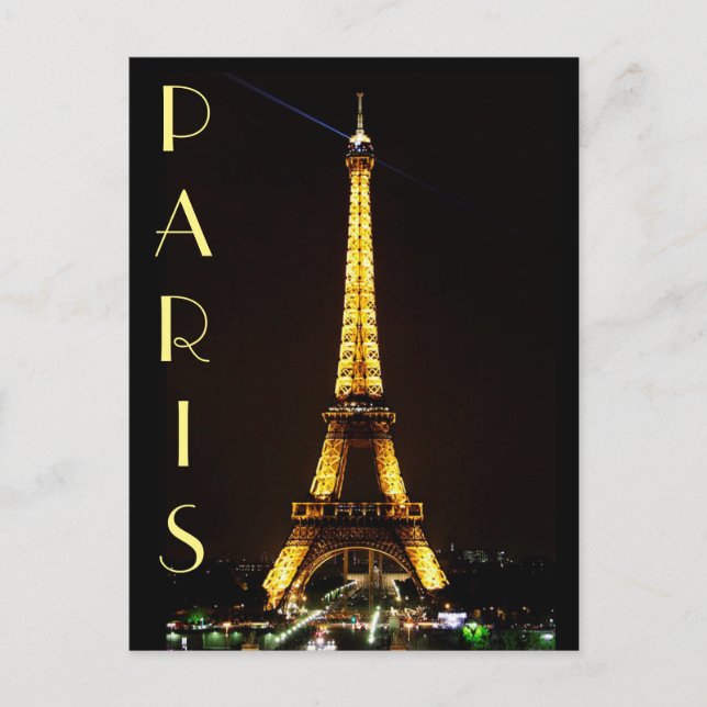 Postal Torre Eiffel (Anverso)