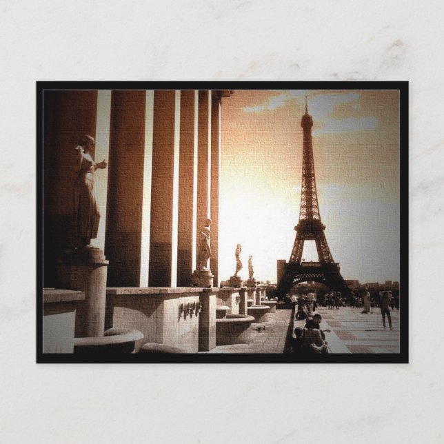 Postal Torre Eiffel (Anverso)