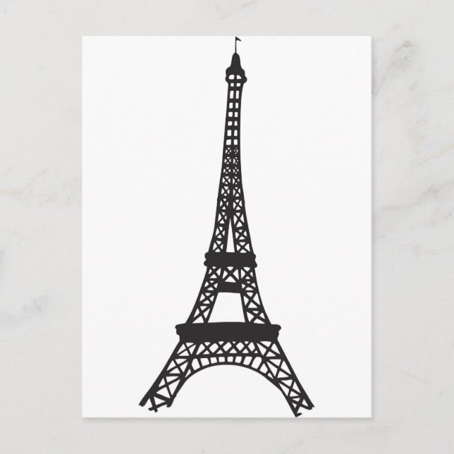 Postal Torre Eiffel (Anverso)