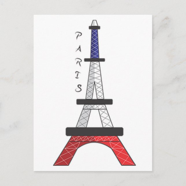 Postal Torre Eiffel (Anverso)