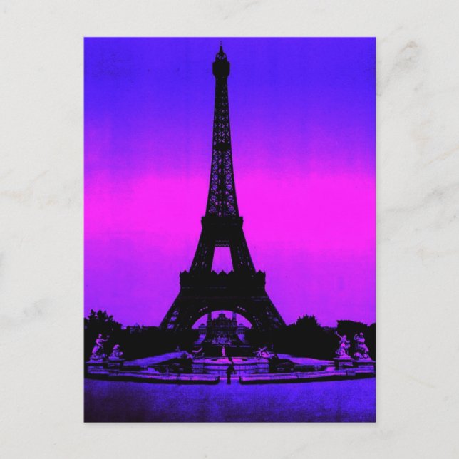 Postal Torre Eiffel (Anverso)