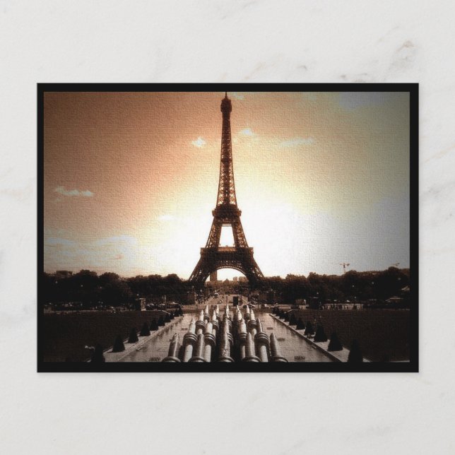 Postal Torre Eiffel 4 (Anverso)