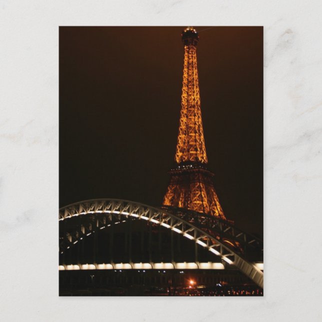 Postal Torre Eiffel Al Otro Lado Del Sena (Anverso)