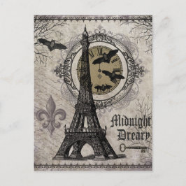 Postal torre Eiffel de halloween francesa moderna