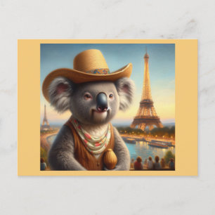 Postal Torre Eiffel de Koala