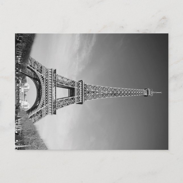 Postal Torre Eiffel de París (Anverso)
