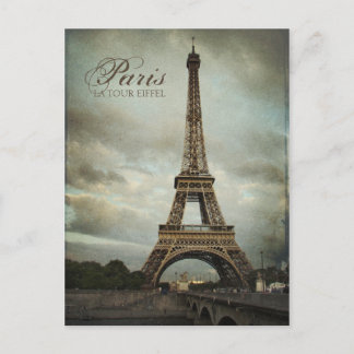 Postal Torre Eiffel de París
