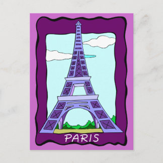 Postal Torre Eiffel de París