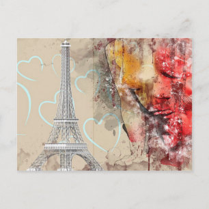 Postal Torre Eiffel de París