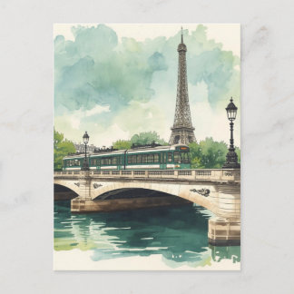 Postal Torre Eiffel de París