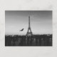 Postal Torre Eiffel en blanco y negro (Anverso)