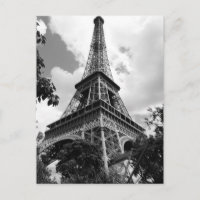 Torre Eiffel en blanco y negro en París