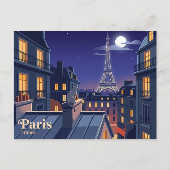 Postal Torre Eiffel Francia (Anverso)