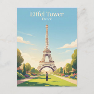 Postal Torre Eiffel Francia