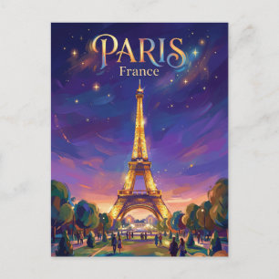 Postal Torre Eiffel Francia
