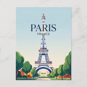 Postal Torre Eiffel Francia